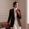 P2666 (orange) – Women’s unlined Italian lambskin leather dress gloves