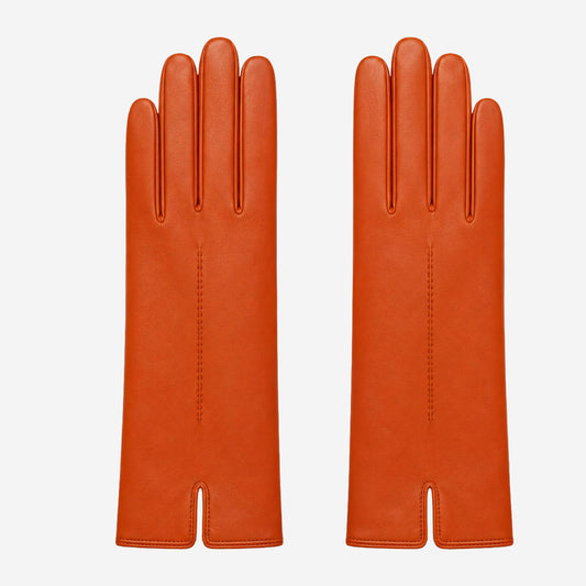 P2666 (orange) – Women’s unlined Italian lambskin leather dress gloves