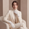 PZ01G (white) – Unlined Italian lambskin embroidered dress gloves