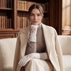 PZ01P (white) - Unlined embroidered Italian lambskin leather gloves