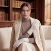 PZ01P (white) - Unlined embroidered Italian lambskin leather gloves