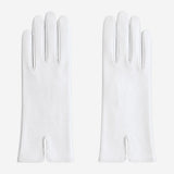 PZ01 (white) – Embroidered unlined Italian lambskin opera gloves