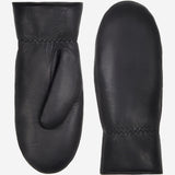 Paris (black) – Sheepskin leather mittens with lambswool lining and touchscreen feature