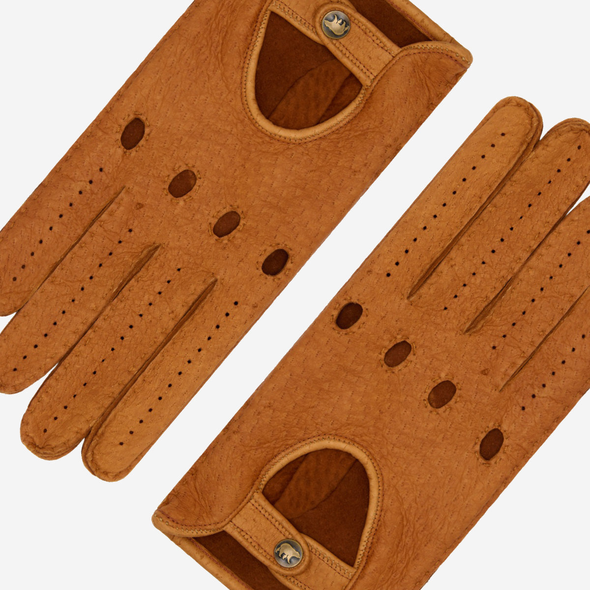 Marcello (brown) – Luxurious Italian peccary driving gloves - Leather Gloves Online - Luxury Leather Gloves - 2