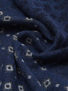 Federico (grey/blue) - warm and soft Italian scarf from wool blend  - Leather Gloves Online - Luxury Italian Scarf - 4