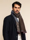 Federico (red/blue) - warm and soft Italian scarf from wool blend
- Leather Gloves Online - Luxury Italian Scarf - 8
