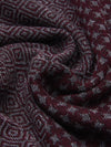 Bruno (grey/red) - warm and soft Italian scarf from wool blend - Leather Gloves Online - Luxury Silk Scarf - 4