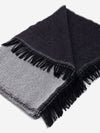 Romeo (blue/grey) - warm and soft scarf from 100% wool - Leather Gloves Online - Luxury Italian Scarf - 4
