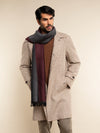 Romeo (red/grey) - warm and soft scarf from 100% wool - Leather Gloves Online - Luxury Italian Scarf - 10