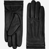 Raya (black) – Deerskin leather gloves with warm wool lining
