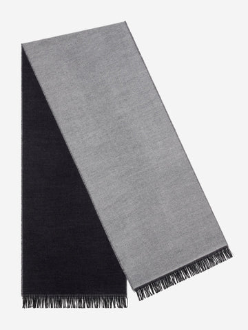 Romeo (blue/grey) - warm and soft scarf from 100% wool - Leather Gloves Online - Luxury Italian Scarf - 1