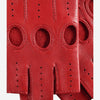 Rossana (red) - Italian fingerless lambskin leather driving gloves - Leather Gloves Online - Luxury Leather Gloves - 5