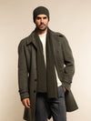Napoli (dark green) - 100% cashmere ribbed scarf (unisex)- Leather Gloves Online - Luxury Italian Scarf - 15