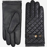 Sebastian (black) – Sheepskin leather gloves with snap closure & touchscreen feature