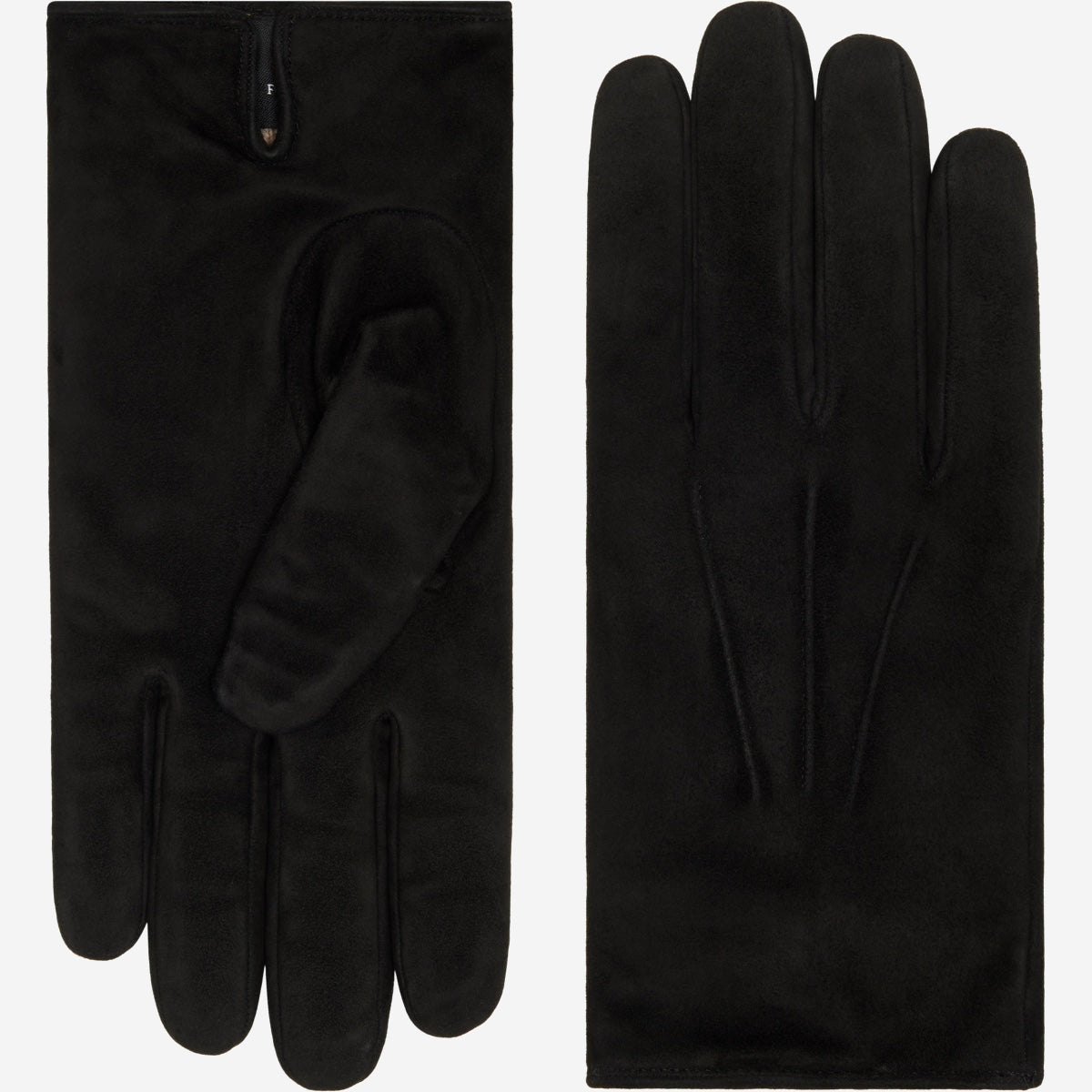 Silvia (black) - suede leather gloves with luxurious cashmere lining - Leather Gloves Online - Luxury Leather Gloves - 1