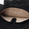 Silvia (black) - Italian suede leather gloves with luxurious cashmere lining