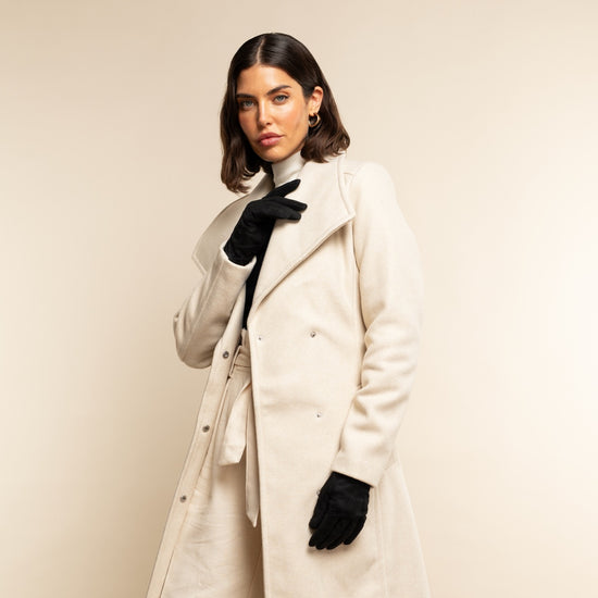 Silvia (black) - suede leather gloves with luxurious cashmere lining - Leather Gloves Online - Luxury Leather Gloves - 7