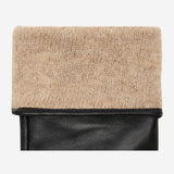 Skylar (black) – Extra-long sheepskin leather gloves with wool/cashmere lining & touchscreen capability