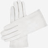 Sofia (white) - Italian lambskin leather gloves with silk lining - Leather Gloves Online - Luxury Leather Gloves - 1