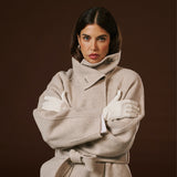 Sofia (white) - Italian lambskin leather gloves with silk lining