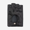 Vincenzo (black) - fingerless Italian driving gloves made of American deerskin leather - Leather Gloves Online - Luxury Leather Gloves - 2
