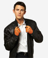 CA0322 (saddle) - Men's Italian Cashmere Lined Deerskin Dress Driving Gloves- Leather Gloves Online - Luxury Leather Gloves - 3