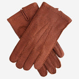 CA0393 (cork) - Men's Italian Cashmere Lined Peccary Gloves - Leather Gloves Online - Luxury Leather Gloves - 1