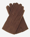 CA0395 (coffee) - Handsewn Italian Cashmere Lined  Men's Carpincho Dress Gloves - Leather Gloves Online - Luxury Leather Gloves - 1
