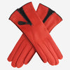 CA0547 (red) - Women's Lambskin Cashmere Lined Leather Gloves with Zipper - Leather Gloves Online - Luxury Leather Gloves - 2