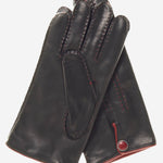CA3152 (black) - Men's Italian Cashmere Lined Handsewn Dress Gloves - Leather Gloves Online - Luxury Leather Gloves -2