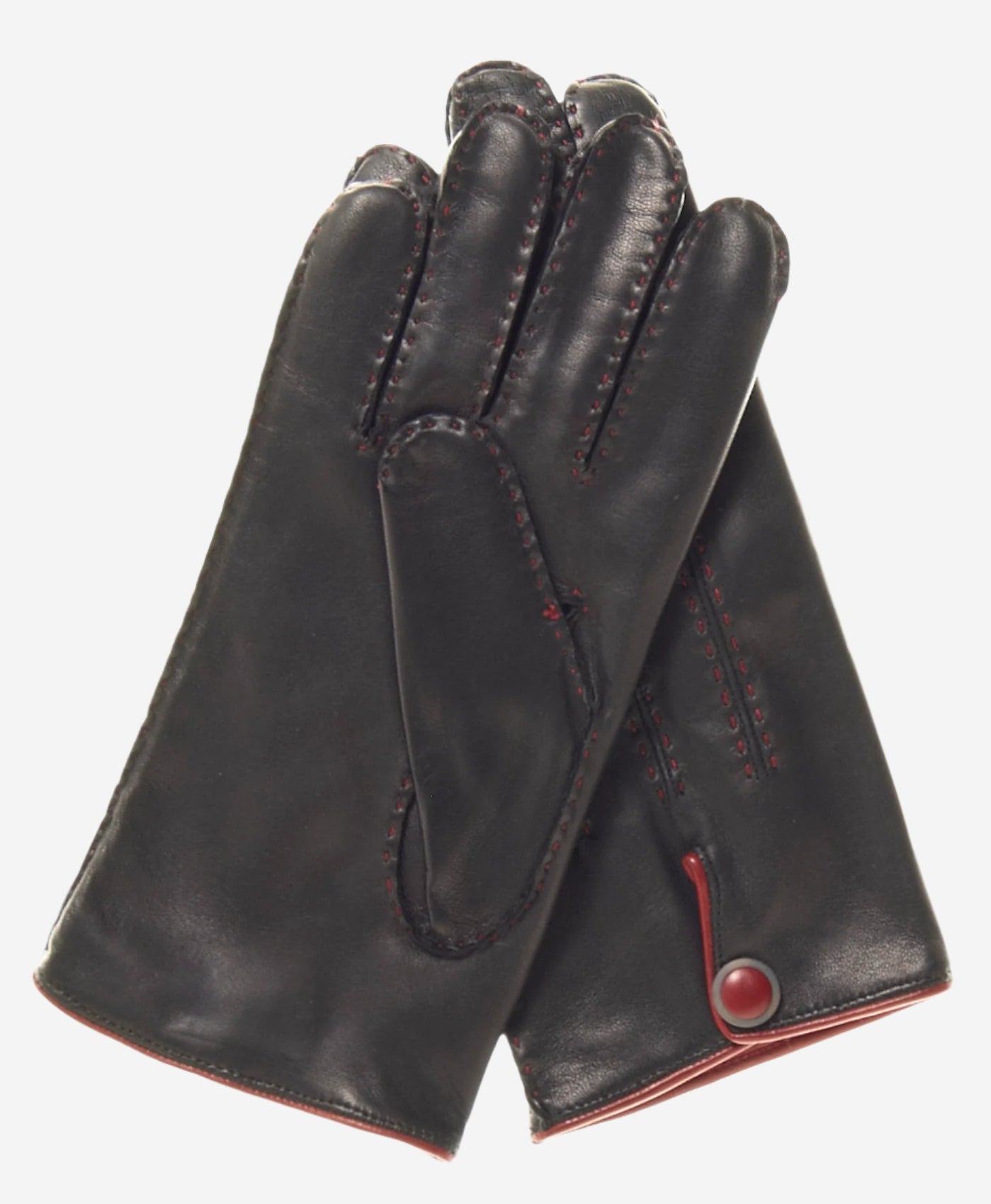 CA3152 (black) - Men's Italian Cashmere Lined Handsewn Dress Gloves - Leather Gloves Online - Luxury Leather Gloves -2