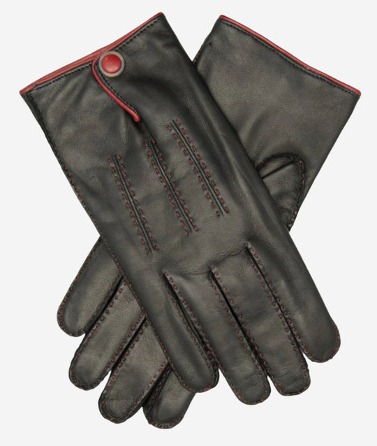 CA3152 (black) - Men's Italian cashmere lined handsewn dress gloves