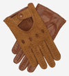 CA3198 (cork) - Handsewn Italian Carpincho Men's Driving Gloves - Leather Gloves Online - Luxury Leather Gloves - 1