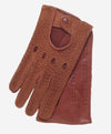 CA3198 (cork) - Handsewn Italian Carpincho Men's Driving Gloves - Leather Gloves Online - Luxury Leather Gloves - 2