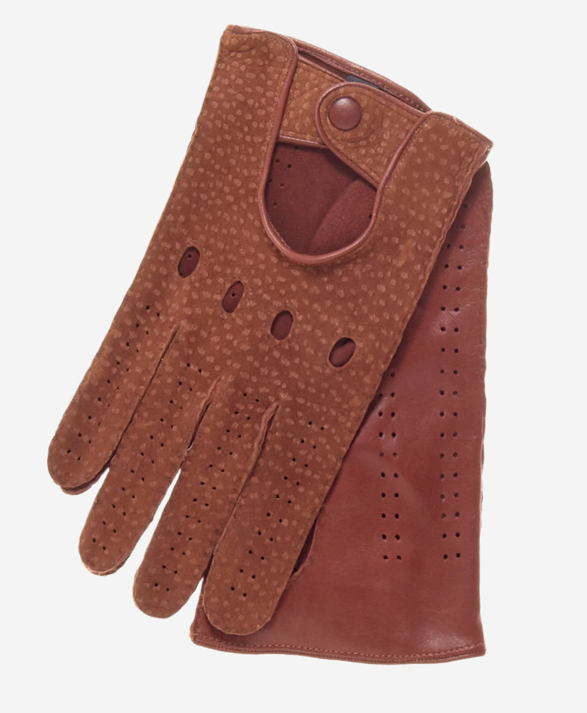 CA3198 (cork) - Handsewn Italian Carpincho Men's Driving Gloves - Leather Gloves Online - Luxury Leather Gloves - 2