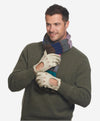 CA3335 (alabaster) - Handsewn Italian Peccary Men's Driving Gloves  - Leather Gloves Online - Luxury Leather Gloves - 2
