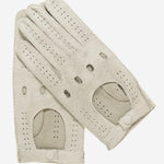 CA3335 (alabaster) - Handsewn Italian Peccary Men's Driving Gloves  - Leather Gloves Online - Luxury Leather Gloves - 1