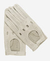 CA3335 (alabaster) - Handsewn Italian Peccary Men's Driving Gloves  - Leather Gloves Online - Luxury Leather Gloves - 1