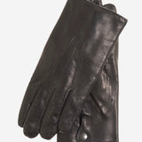CA3630 (black) - Men's Italian Winter Lambskin Driving Gloves Lined in Cashmere - Leather Gloves Online - Luxury Leather Gloves - 1