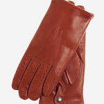CA3630 (brown) - Men's Italian Winter Lambskin Driving Gloves Lined in Cashmere - Leather Gloves Online - Luxury Leather Gloves - 1