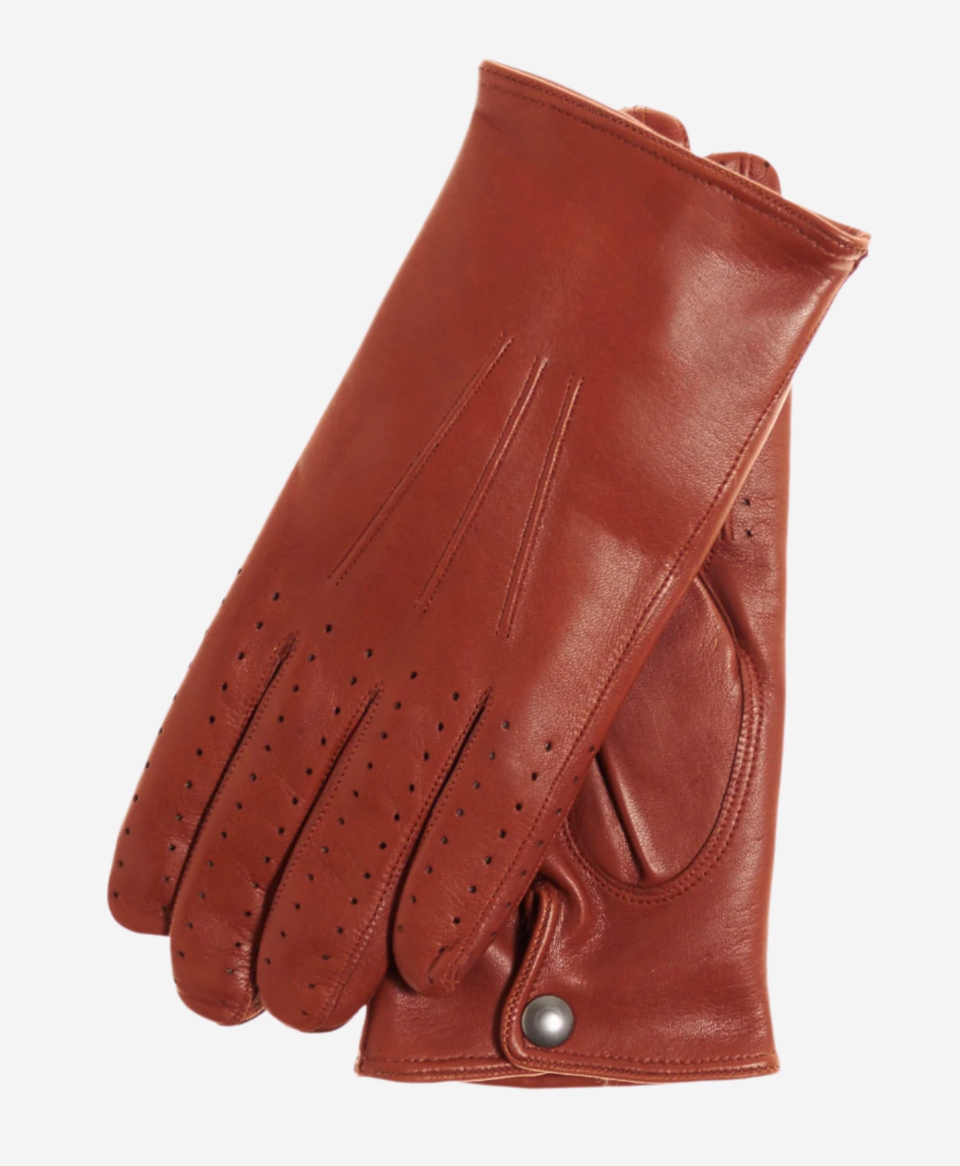 CA3630 (brown) - Men's Italian Winter Lambskin Driving Gloves Lined in Cashmere - Leather Gloves Online - Luxury Leather Gloves - 1