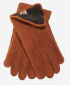 CA3633 (cork) - Handsewn Italian Carpincho Men's Rabbit Fur Lined Dress Gloves - Leather Gloves Online - Luxury Leather Gloves - 1
