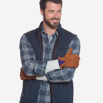 CA3646 (cork) - Men's Italian Carpincho Men's Cashmere Lined Dress Gloves - Leather Gloves Online - Luxury Leather Gloves - 4