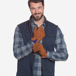 CA3646 (cork) - Men's Italian Carpincho Men's Cashmere Lined Dress Gloves - Leather Gloves Online - Luxury Leather Gloves - 5