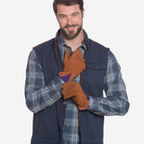 CA3646 (cork) - Men's Italian Carpincho Men's Cashmere Lined Dress Gloves - Leather Gloves Online - Luxury Leather Gloves - 5