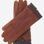 CA4384 (cork) - Women's Italian Cashmere Lined Peccary Gloves - Leather Gloves Online - Luxury Leather Gloves - 1