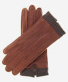 CA4384 (cork) - Women's Italian Cashmere Lined Peccary Gloves - Leather Gloves Online - Luxury Leather Gloves - 1