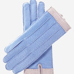 CA4384 (sky) - Women's Italian Cashmere Lined Peccary Gloves - Leather Gloves Online - Luxury Leather Gloves - 1