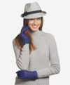 CA4439 (blue) - Women's Quilted Leather Gloves With Cashmere Lining - Leather Gloves Online - Luxury Leather Gloves - 2