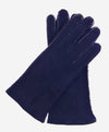 CA4465 (navy) - Women's Italian Handsewn Sueded Lamb Shearling Gloves - Leather Gloves Online - Luxury Leather Gloves - 1